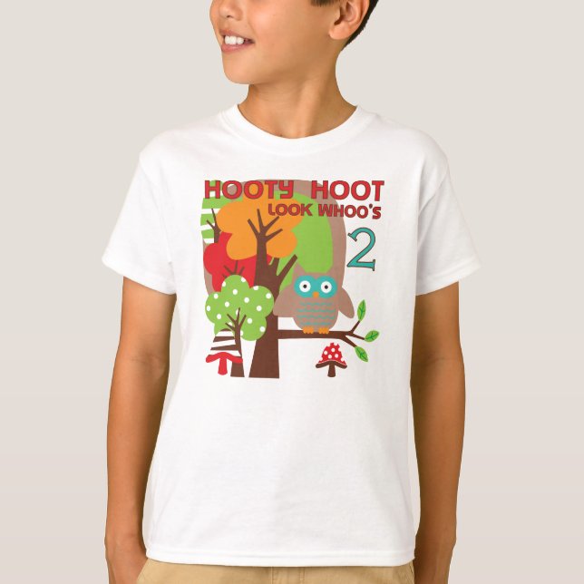 Camiseta T-shirts e presentes de segundo aniversário (Frente)