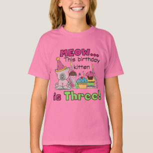 Camiseta T-shirts e presentes do 3º Kitten