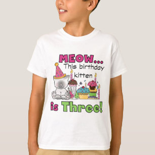 Camiseta T-shirts e presentes do 3º Kitten