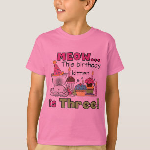 Camiseta T-shirts e presentes do 3º Kitten
