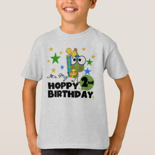 Camiseta T-shirts e presentes segundos aniversários de Sapo