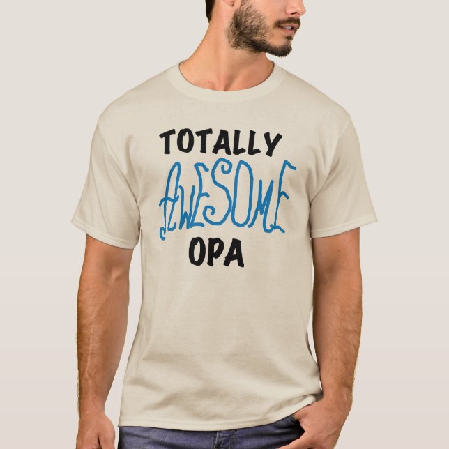 Camiseta T-shirts e presentes, totalmente incríveis, azuis (Frente)