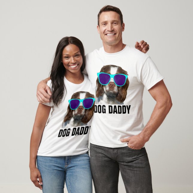 Camiseta T-shirts engraçadas com PAI de CACHORRO (Unissex)