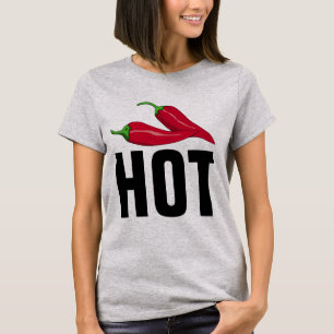 Camiseta T-shirts engraçadas de PEPPER QUENTE