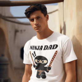 Camiseta T-Shirts engraçadas do PAI NINJA