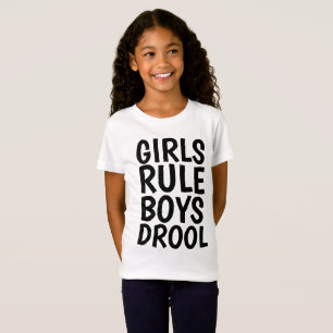 Camiseta T-shirts engraçadas para raparigas/raparigas REGRA