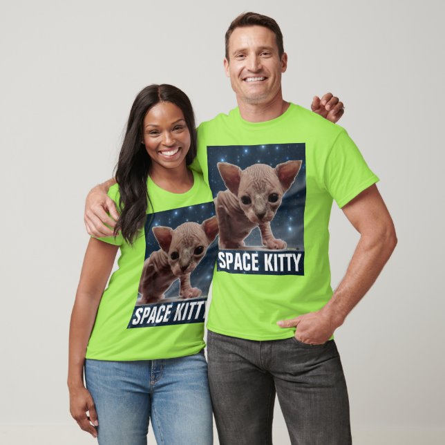 Camiseta T-Shirts Engraçadas SPACE CAT (Unissex)