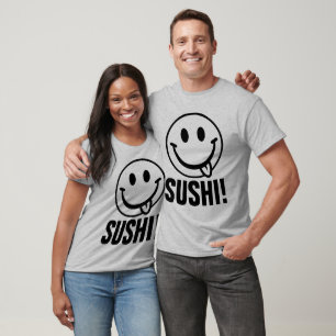 Camiseta T-shirts ENGRAÇADAS, SUSHI!