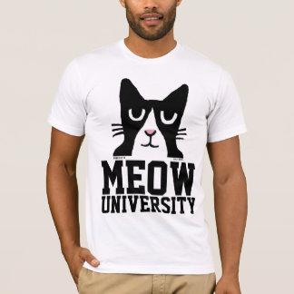 Camiseta T-shirts Engraçadas, UNIVERSIDADE DO MEOW