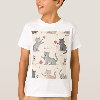 Camiseta T-Shirts (estampagem de gatos com gatos brincalhõe