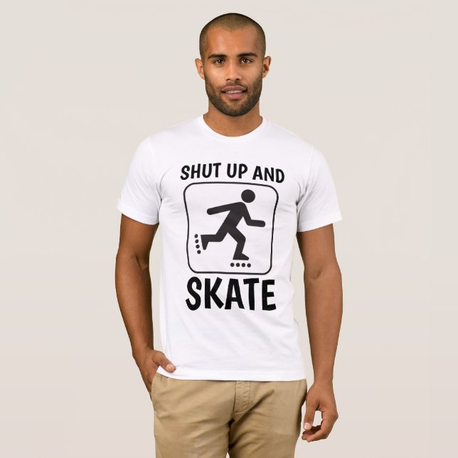 Camiseta T-shirts, FECHAR E SKATE (Frente Completa)