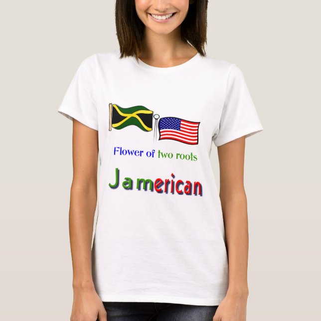 Camiseta t-shirts femininas jamericanas (Frente)