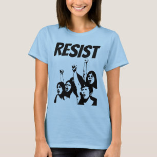 Camiseta T-shirts feministas resistentes, poder feminino