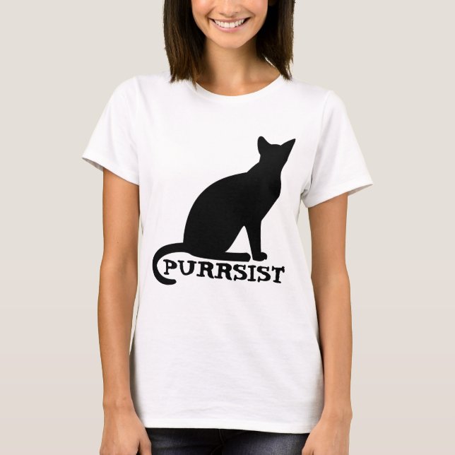 Camiseta T-Shirts Gatinhas PURRSIST (Frente)