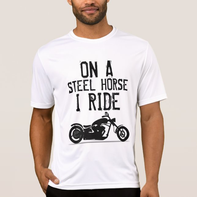 Camiseta T-shirts legal Biker, STEEL HORSE I, T-Shirt (Frente)