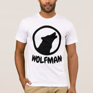 Camiseta T-shirts masculinas com graça WOLFMAN