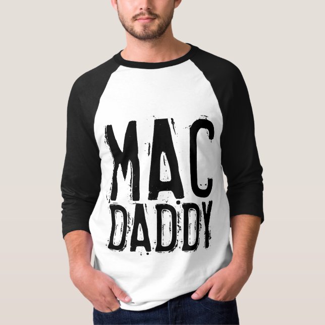 Camiseta T-Shirts masculinas do PAI MAC Vintage (Frente)