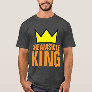 Camiseta T-Shirts masculinas do rei cremoso