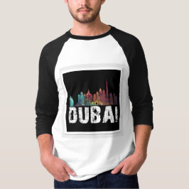Camiseta T-shirts masculinas que exibem Dubai