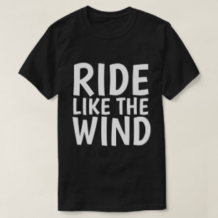 Camiseta T-shirts masculinas, RIDE COMO O VENTO