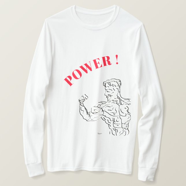 Camiseta T-Shirts Men: The Power's On (Frente do Design)