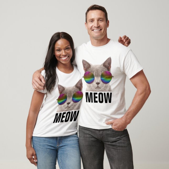 Camiseta T-Shirts, MEOW (Unissex)