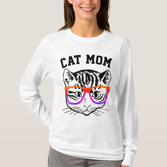 Camiseta T-shirts MOM CAT (Frente)