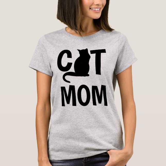 Camiseta T-shirts MOM CAT (Frente)
