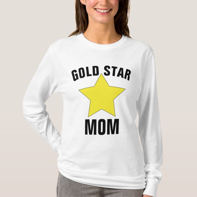 Camiseta T-Shirts MOM ESTRELA Douradas, Soldado Callen (Frente)