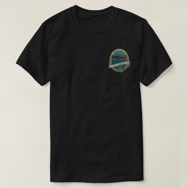Camiseta T-shirts Mt Tamalpais Marin County California (Frente do Design)