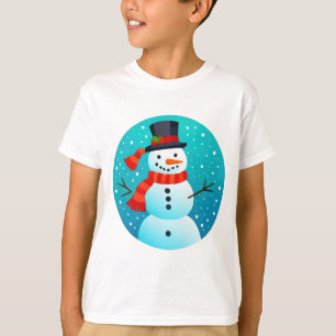 Camiseta T-Shirts Natal Snowman