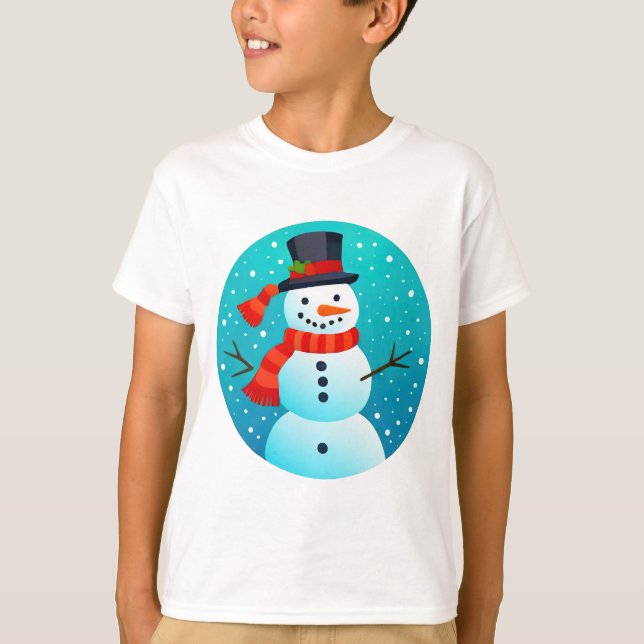 Camiseta T-Shirts Natal Snowman (Frente)