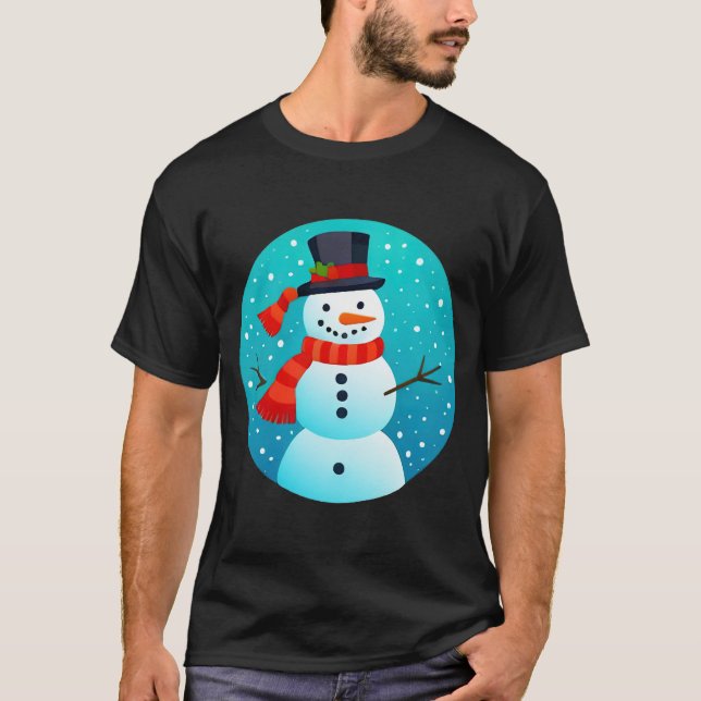 Camiseta T-Shirts Natal Snowman (Frente)
