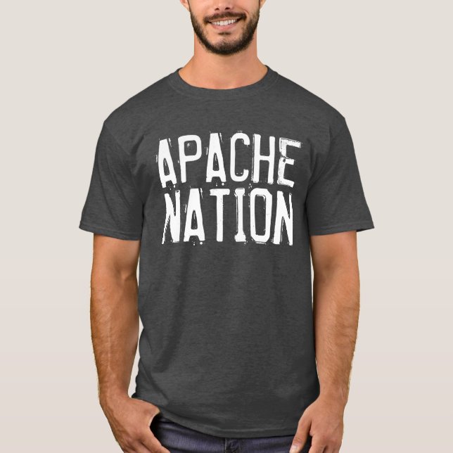 CAMISETA T-SHIRTS NATIVOS AMERICANOS, NAÇÃO DE APACHE (Frente)