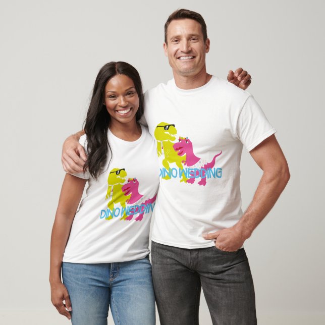 Camiseta t-shirts noivas de dinossauros (Unissex)