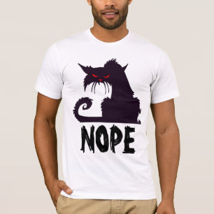 Camiseta T-shirts NOPE BLACK CAT