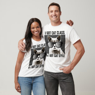 Camiseta T-shirts, óculos de sol, CLASSE CAT e ESTILO