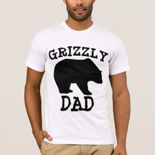 Camiseta T-Shirts PAIS engraçadas, PAI DE URSO