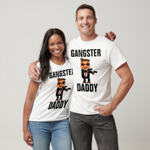 Camiseta T-Shirts PAIS engraçadas, PAI GANGSTER