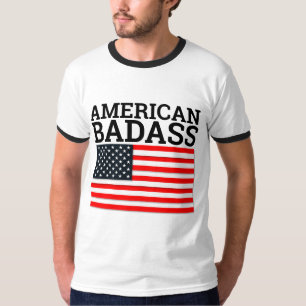 Camiseta T-Shirts PATRIÓTICAS Conservadoras BADASS AMERICAN