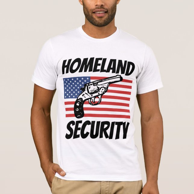 CAMISETA T-SHIRTS PATRIÓTICOS DE SEGURANÇA HOMELAND (Frente)