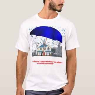 Camiseta t-shirts personalizadas com prêmio de dia de chuva