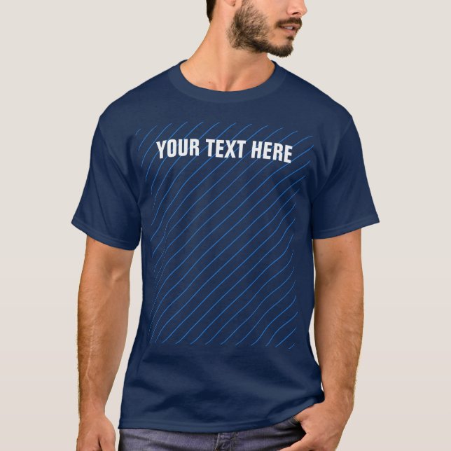 Camiseta T-Shirts Personalizadas de Homens Adicionar o Text (Frente)