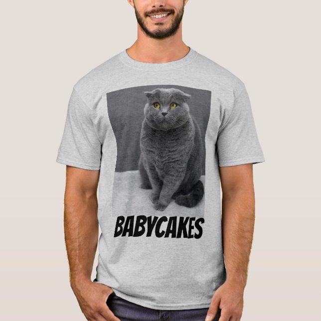 CAMISETA T-SHIRTS PERSONALIZADOS DE GATO - ADICIONAR FOTO D (Frente)