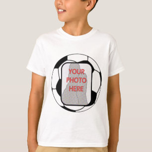 Camiseta T-shirts personalizáveis de futebol fotográfico