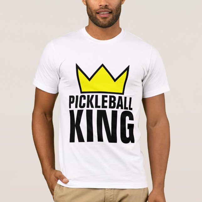 Camiseta T-Shirts PICKLEBALL KING (Frente)
