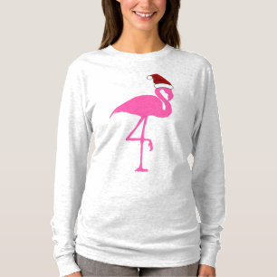 Camiseta T-Shirts PINK FLAMINGO CHRISTMAS
