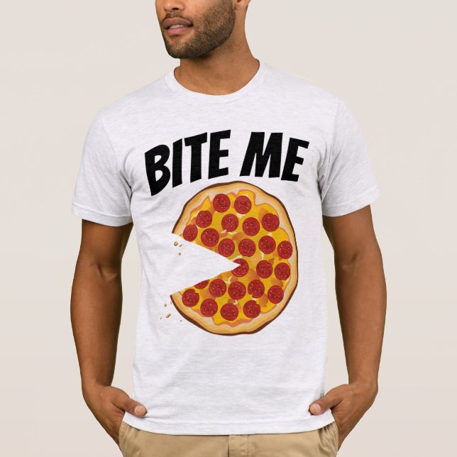 Camiseta T-Shirts PIZZA DE HOMENS OFFENSIVAS (Frente)