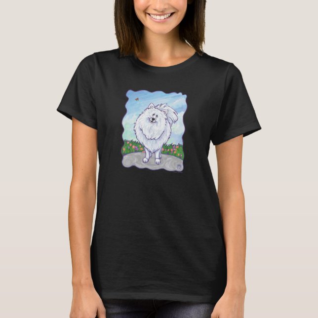Camiseta T-Shirts Pomeranas Brancas (Frente)