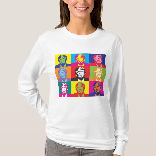 Camiseta T-shirts POP ART DONALD TRUMP (Frente)